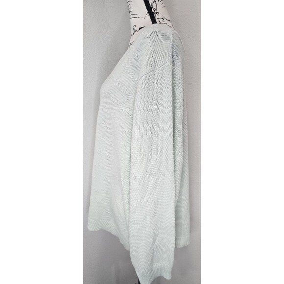 Torrid Mint Jade V-Neck Midi Pullover Knit Sweater Plus Size 4/4X/26 Excellent - Picture 4 of 12